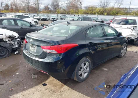 2013 Hyundai Elantra Gls from USA, damaged, VIN KMHDH4AE7DU016704